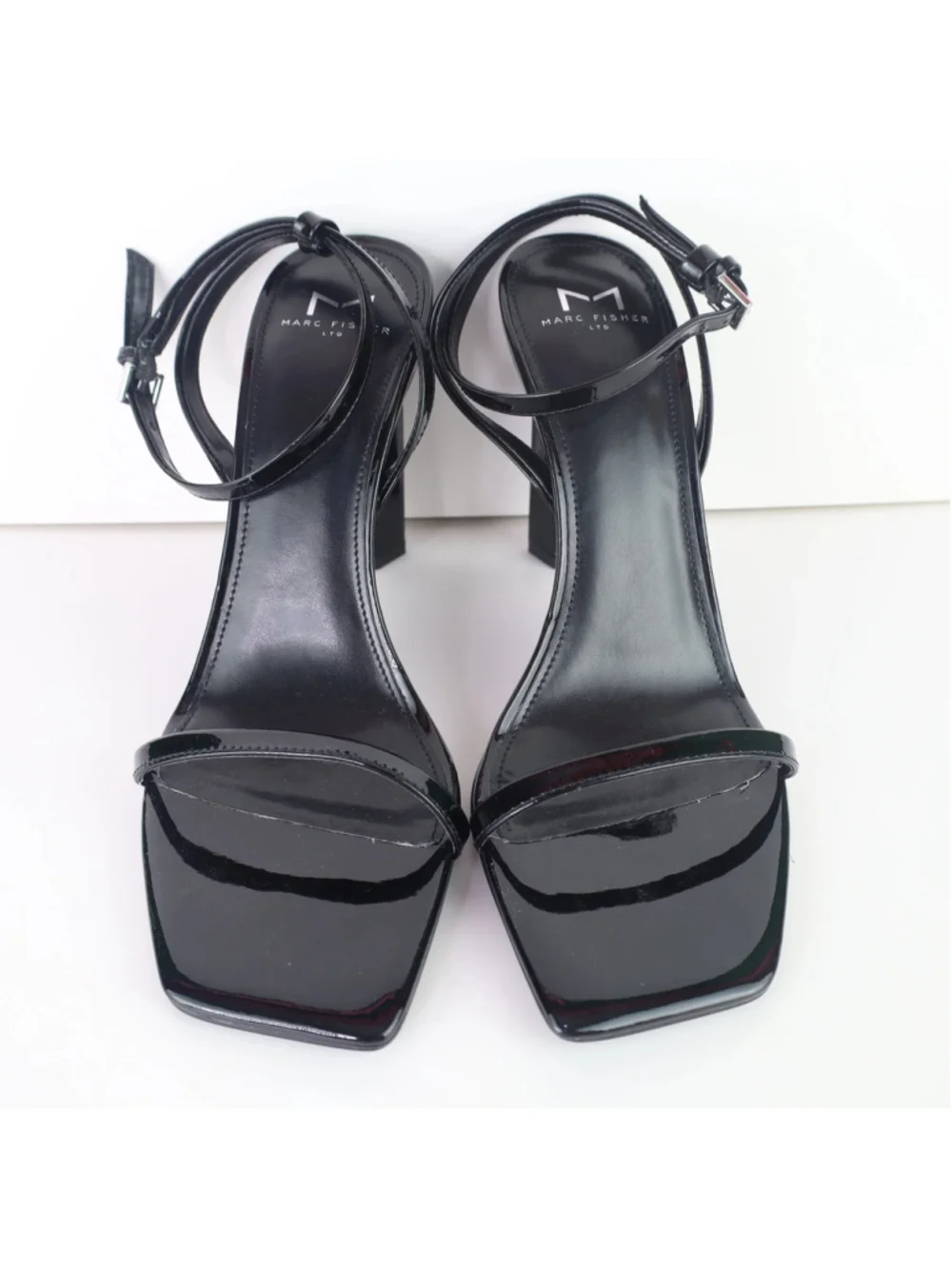 Marc Fisher Women's Arthur Ankle Strap High Heel Sandals Black Size 8.5